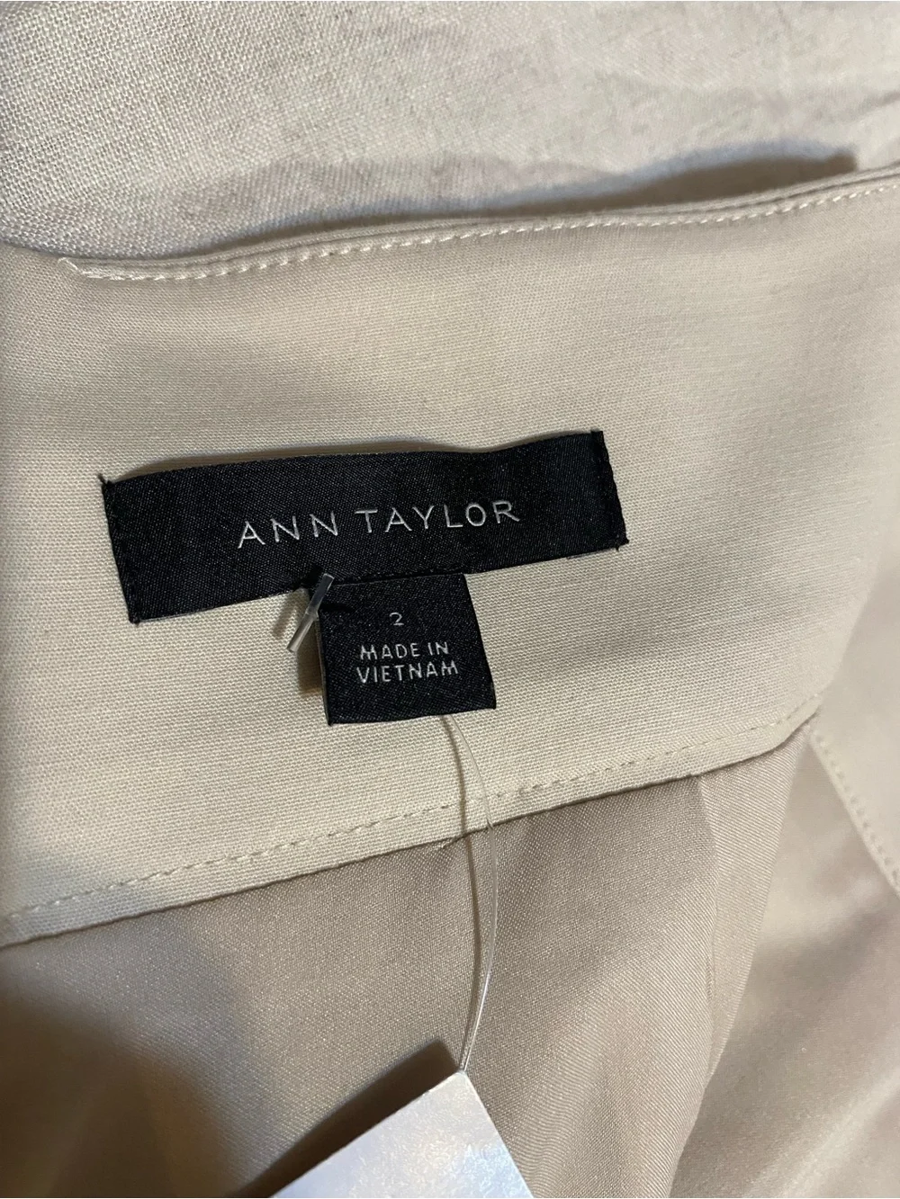 Ann Taylor Cream Pencil Skirt